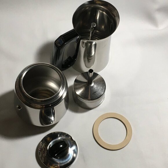 AMC Art Design Mocca Pot Espresso Stovetop Espresso Maker 6 Cups - Picture 8 of 8